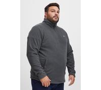 Cardigan BLEND "BHFlint Big & Tall", Herren, Gr. 5XL, iron gate, Fleece, 100% Polyester, unifarben, regular fit, gerader Abschluss, Strickjacken, Gemütliche Fleecejacke in großen Größen (64142415-5XL)