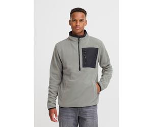 Cardigan BLEND "BHFloren", Herren, Gr. XL, ultimate gray, Fleece, 100% Polyester, unifarben, regular fit, Bündchen, Strickjacken, Gemütliche Fleecejacke (43906905-XL) ultimate gray