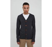 Blend BHLennard Herren Strickjacke Cardigan Feinstrick mit V-Ausschnitt Knopfleiste Baumwollmischung Regular fit, Größe:L, Farbe:Navy (70230)
