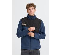 Cardigan BLEND "BHMas", Herren, Gr. M, marineblaus, Fleece, 100% Polyester, normal normal, ohne Ausschnitt, elastischer Bund, Strickjacken, Gemütliche Fleecejacke mit praktischen Taschen (34430738-M) 