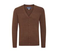 Cardigan BLEND "Cardigan BHCaden", Herren, Gr. XL, braun (mocca mix), Obermaterial: 100% Baumwolle CO., Strickjacken (36900006-XL) mocca mix