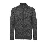 Blend BHDaniri Herren Strickjacke Cardigan Feinstrick mit Stehkragen Reißverschluss Rippbündchen Baumwollmischung Regular fit, Größe:XL, Farbe:Black (70155)