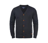 Blend BHLennard Herren Strickjacke Cardigan Feinstrick mit V-Ausschnitt Knopfleiste Baumwollmischung Regular fit, Größe:XL, Farbe:Navy (70230)