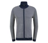 Strickjacke BLEND "BHLonder", Herren, Gr. L, marineblaus, Feinstrick, 50% Polyacryl, 50% Viskose, unifarben, regular fit normal, V-Ausschnitt, elastischer Bund, Strickjacken Strickjacke, Strickjacke a