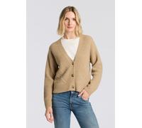 Cardigan BOSS ORANGE "Fortellini Premium Damenmode", Damen, Gr. L (40), rust, copper 222, Strick, Obermaterial: 35% Alpaka, 35% Wolle, 30% Polyamid, unifarben, normal, V-Ausschnitt, angesetztes Bündch