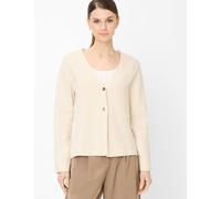 Cardigan BRAX "Style AMANDA", Damen, Gr. 48, ecru, Strick, 70% Baumwolle, 30% Polyamid, V-Ausschnitt, Strickjacken (63426266-48) ecru