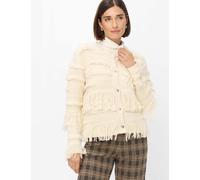 Brax Damen Cardigan Style AMELIE dark ecru, Altweiß, Gr. 38