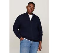 Cardigan "BT-PIMA ORG CTN CASHMERE ZTHRU-B", Herren, Gr. 3XL, blau (desert sky), Strick, Obermaterial: 95% Baumwolle, 5% Kaschmir, TOMMY HILFIGER BIG & TALL, regular fit, Rippbündchen, Strickjacken Ca