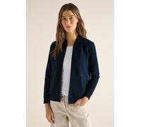Cardigan CECIL, Damen, Gr. L (42), universal blau, Web, 77% Baumwolle, 20% Polyester, 3% Elasthan, unifarben, comfort fit normal, Rundhals, Bündchen, Strickjacken, mit Rundhalsausschnitt (82135837-L) 