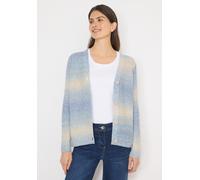 Cecil Damen Cardigan Space Dye V-Ausschnitt Blau Größe M