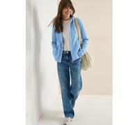 Cardigan CECIL, Herren, Gr. M (40), sporty light blau, Web, 80% Baumwolle, 15% Polyester, 5% Elasthan, unifarben, comfort fit normal, ohne Ausschnitt, Bündchen, Strickjacken, mit Kapuze (55680167-M) s