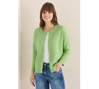 Cecil Cardigan Damen Kurz – Rundhals, hüftbedeckend, Gr. XL (44) – bamboo grün melange