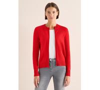 Cardigan CECIL, Damen, Gr. XL (44), fiery rot melange, Feinstrick, 37% Baumwolle, 34% Polyacryl, 26% Polyester, 3% Elasthan, unifarben, comfort fit normal, Rundhals, Bündchen, Strickjacken, im angeneh