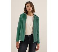 Cardigan CECIL, Damen, Gr. XL (44), grün (jewel grün), Cord, Obermaterial: 78% Baumwolle, 18% Polyester, 4% Elasthan, unifarben, casual, lässig geschnitten hüftbedeckend, Rundhals, Langarm, Strickjack