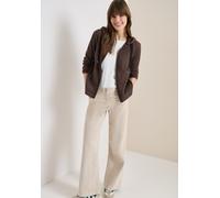 Kapuzensweatjacke CECIL, Damen, Gr. L (42), macchiato braun, Sweatware, Obermaterial: 80% Baumwolle, 15% Polyester, 5% Elasthan, unifarben, bequem hüftbedeckend, Rundhals, Bündchen, Sweatjacken, mit K