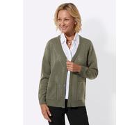 Cardigan CLASSIC, Damen, Gr. 44, grün (khaki), 100% Polyacryl, unifarben, Strickjacken (37909726-44) khaki
