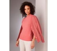 Cardigan CREATION L PREMIUM, Damen, Gr. 36, orange (koralle, meliert), 80% Schurwolle, 20% Kaschmir, meliert, unifarben, Strickjacken (84529151-36) koralle, meliert