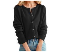 Cardigan Damen Sommer, Strickjacke Damen Kurz, Mantel Freizeit Bolero Jäckchen Locker Strickjacken Für Damen Vorne Offen Regular Fit Leichte Sommerjacke Strick Übergangsjacke Dünne Jacke Frühling