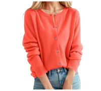 Cardigan Damen Sommer, Strickjacke Damen Kurz, Open Front Shrug Übergangsjacke Stoff Langarm Sommerjacke Leicht Dünne Strick Jacke Frühling Strickjacken Für Damen Kurzmantel Lose Bolero Jäckchen