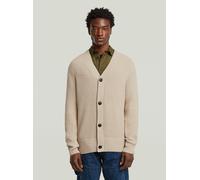 Cardigan G-STAR "Essential Cardigan Knit", Herren, Gr. XS, dk brick, Obermaterial: 70% Wolle, 25% Polyester, 5% Andere Materialien, Strickjacken (20842856-XS) dk brick
