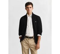 Sweatshirt GANT "Strickjacke CASUAL COTTON ZIP CARDIGAN", Herren, Gr. L, schwarz, Obermaterial: 100% Baumwolle CO., Sweatshirts Sweatshirt (73938861-L) schwarz