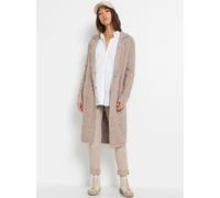 Cardigan INSPIRATIONEN, Damen, Gr. 42, beige, ecru, meliert, 50% Baumwolle, 50% Polyacryl, gemustert, Strickjacken (74023329-42) beige, ecru, meliert