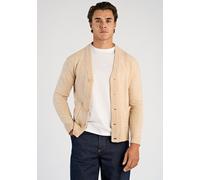 Cardigan LINDBERGH "Cardigan Comfort Fit", Herren, Gr. L, lt sand mel, Obermaterial: 80% Wolle, 20% Nylon, unifarben, Strickjacken (32057330-L) lt sand mel
