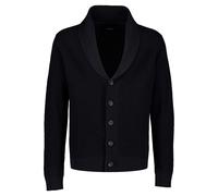 Cardigan LINDBERGH "Cardigan", Herren, Gr. XL, schwarz, Obermaterial: 60% Baumwolle, 40% Polyester, unifarben, Strickjacken (48884913-XL) schwarz