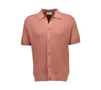 Cardigan LINDBERGH "Cardigan (Kurzarm) Relaxed Fit", Herren, Gr. S, rosa (rose), Obermaterial: 100% Baumwolle, Strickjacken (38077265-S) rose