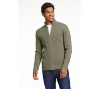 Cardigan LINDBERGH "Cardigan Relaxed Fit", Herren, Gr. M, grün (army), Obermaterial: 80% Baumwolle, 20% Polyester, unifarben, Strickjacken (27459004-M) army