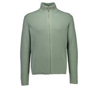 Cardigan LINDBERGH "Cardigan Relaxed Fit", Herren, Gr. M, sage grün, Obermaterial: 80% Baumwolle, 20% Polyester, unifarben, Strickjacken (65483022-M) sage grün