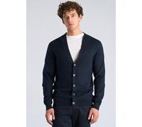 Cardigan LINDBERGH "Cardigan Relaxed Fit", Herren, Gr. S, navy, Obermaterial: 80% Viskose, 20% Nylon, unifarben, Strickjacken (27120751-S) navy