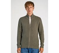 Cardigan LINDBERGH "Cardigan Relaxed Fit", Herren, Gr. XXL, grün (army), Obermaterial: 60% Baumwolle, 40% Polyester, unifarben, Strickjacken (29925125-XXL) army