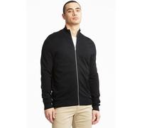 Strickjacke LINDBERGH "Cardigan Slim Fit", Herren, Gr. XL, schwarz, Obermaterial: 80% Viskose, 20% Nylon, unifarben, Strickjacken Strickjacke (44614132-XL) schwarz