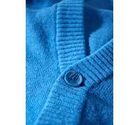 Cardigan LINDBERGH "Lindbergh Cardigan", Herren, Gr. M, bright blau mel, Obermaterial: 80% Lammwolle, 20% Nylon, Strickjacken (34023465-M) bright blau mel
