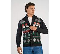 Cardigan LINDBERGH "Lindbergh Cardigan", Herren, Gr. S, schwarz, Obermaterial: 100% Polyacryl, Strickjacken (65289444-S) schwarz