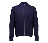 Cardigan LINDBERGH "Lindbergh Cardigan", Herren, Gr. XL, blau (navy), Obermaterial: 60% Baumwolle, 40% Polyester, Strickjacken (33563409-XL) navy