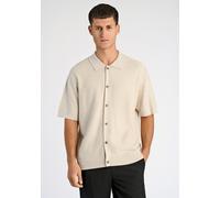 Cardigan LINDBERGH "Lindbergh Cardigan", Herren, Gr. XL, weiß (sanftes weiß mel), Oberstoff: 80% Viskose, 20% Nylon, Strickjacken (84571861-XL) sanftes weiß mel