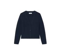 Cardigan MARC O'POLO "aus Heavy-Weight-Organic-Cotton" Gr. XS, blau Damen Strickjacken Cardigans (85933150-XS)