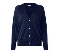 Cardigan MAERZ MUENCHEN "Maerz Muenchen 207600 Cardigan Damen Bekleidung", Damen, Gr. 42, blau, 70% Wolle (Merino), 20% Seide, 10% Kaschmir, Strickjacken (25023942-42) blau