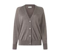 Cardigan MAERZ MUENCHEN "Maerz Muenchen 207600 Cardigan Damen Bekleidung", Damen, Gr. 46, braun, 70% Wolle (Merino), 20% Seide, 10% Kaschmir, Strickjacken (23972360-46) braun