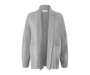 Cardigan MAERZ MUENCHEN "Maerz Muenchen 210500 Blazer Damen Bekleidung", Damen, Gr. 40, grau, 100% Schurwolle, Strickjacken (48137528-40) grau
