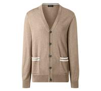 Cardigan MAERZ MUENCHEN "Maerz Muenchen 525901 XT Cardigan Herren Bekleidung", Herren, Gr. 48, beige, 50% Schurwolle, 50% Baumwolle, Strickjacken (67183716-48) beige