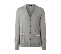 Cardigan MAERZ MUENCHEN "Maerz Muenchen 525901 XT Cardigan Herren Bekleidung", Herren, Gr. 52, grau, 50% Schurwolle, 50% Baumwolle, Strickjacken (10197169-52) grau
