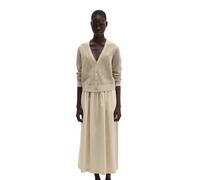 Cardigan MARC O'POLO "aus Baumwolle-Leinen-Slub-Garn", Damen, Gr. XS, linen beige, Obermaterial: 90% Baumwolle, 10% Leinen, unifarben, regular fit, V-Ausschnitt, Rippbündchen, Strickjacken (59373161-X