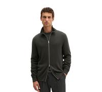 Cardigan MARC O'POLO "aus Bio-Baumwoll-Schurwoll-Mix", Herren, Gr. XL, grün (wooden earth), Obermaterial: 54% Baumwolle, 29% Schurwolle, 17% Polyamid, unifarben, regular fit, Rippbündchen, Strickjacke