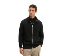 Marc O'Polo Herren Strickjacke mit Stehkragen - Knit Cardigan, Regular Fit, Baumwoll-Schurwoll-Mix Schwarz / 2XL XXL Schwarz