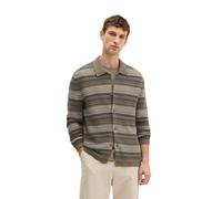 Cardigan MARC O'POLO "aus Bio-Baumwolle und Leinen", Herren, Gr. M, multi, Obermaterial: 87% Baumwolle, 13% Leinen, gestreift, regular fit, Rundhals, Rippbündchen, Strickjacken (92571263-M) multi