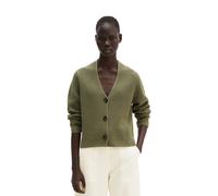Cardigan MARC O'POLO "aus Heavy-Weight-Organic-Cotton", Damen, Gr. XS, pure sage, Obermaterial: 100% Baumwolle, unifarben, loose fit, V-Ausschnitt, normaler Saum, Strickjacken (60891653-XS) pure sage