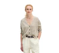 Cardigan MARC O'POLO "aus Leinen-Baumwolle-Mix", Damen, Gr. XS, beige (linen beige), Obermaterial: 52% Baumwolle, 48% Leinen, unifarben, loose fit, V-Ausschnitt, Strickjacken (53092637-XS) linen beige